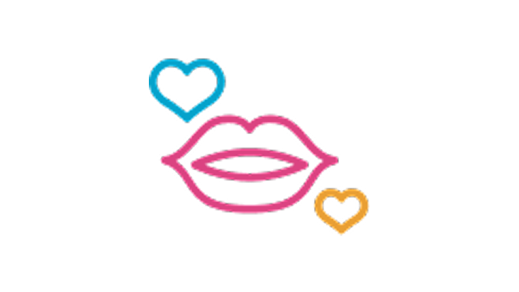 Kissing graphic